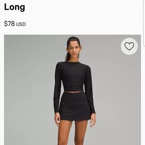 Lululemon Pace-Rival Skirt
